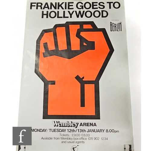 379 - An original 1987 Frankie Goes To Hollywood concert Tour poster, Wembley Arena, 150cm x 100cm.*A Tour... 