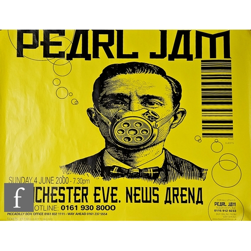 382 - A Pearl Jam 2000 original Binaural Tour poster, 101cm x 76cm.*A Tour Manager's Private Collection - ... 