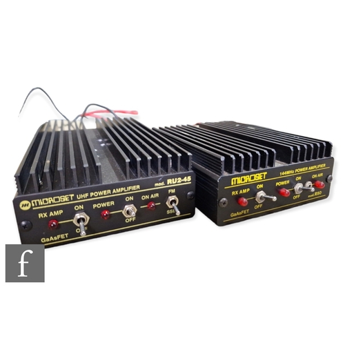 555 - A Microset UHF power amplifier mod RU2-45, 430-440mhz and a 144mhz mod R50 amplifier. (2)