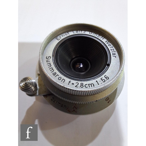 85 - A Leica IIIf camera outfit, camera serial number 661171, with Leitz Summilux f1.4 50mm lens serial n... 