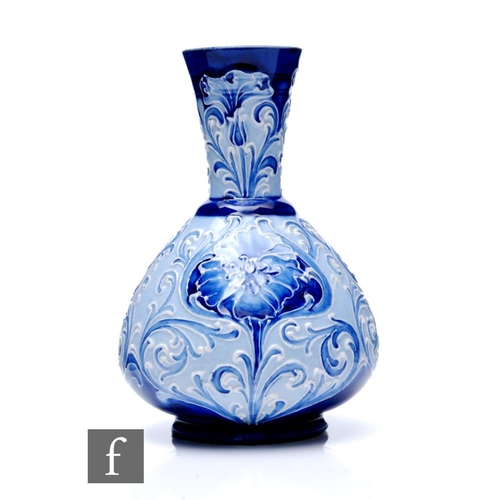 172 - William Moorcroft - James Macintyre & Co - A small Florian range vase circa 1905, with stylised ... 