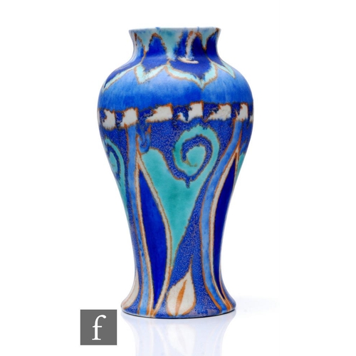 336 - Clarice Cliff - Inspiration Persian - A shape 14 Mei Ping vase circa 1930, hand painted with an abst... 