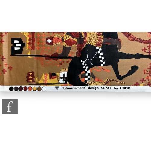 754 - Tibor Reich - Tibor - A 1960s fabric panel in the Garrick Jubilee pattern, design No. 352, circa 196... 