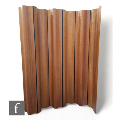 1123 - Charles and Ray Eames - Vitra - An 'FSW-6' folding screen, circa 2000, birch ply, canvas fabric  hei... 