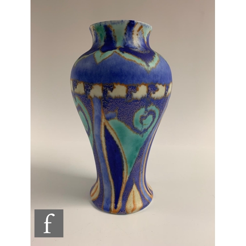 336 - Clarice Cliff - Inspiration Persian - A shape 14 Mei Ping vase circa 1930, hand painted with an abst... 