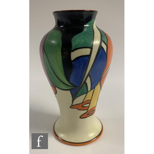 389 - Clarice Cliff - Latona Bouquet - A shape 14 Mei Ping vase circa 1930, hand painted with flowers and ... 