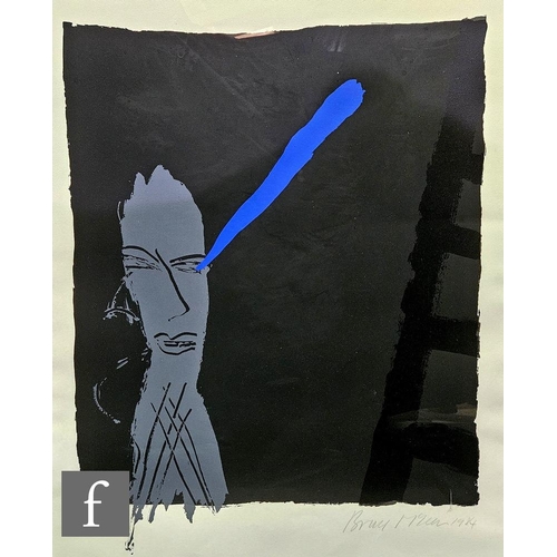 1083 - Bruce McLean (Born 1944) - 'Head and Ladder', screenprint, signed in pencil and dated 1984, numbered... 