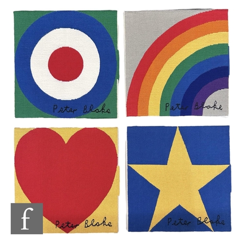 1061 - Peter Blake & Dovecot Studios - 'Rainbow, Target, Star, Heart', handwoven tapestries, 2013, wove... 