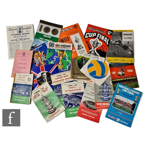 771 - Two later copies of 1966 World Cup programmes and other early 1960s International programmes, also t... 