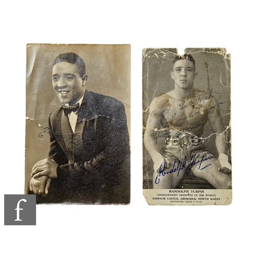 818 - A collection of correspondence from former middleweight world champion boxer Randolph Adolphus Turpi... 