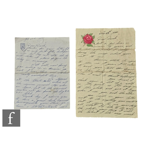 818 - A collection of correspondence from former middleweight world champion boxer Randolph Adolphus Turpi... 