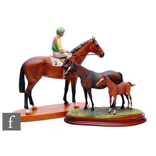 237 - A later 20th Century Beswick Connoisseur Series figure, Nijinsky, Lester Piggott, model No. 2352, ba... 