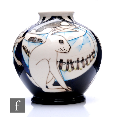 286 - A large modern Moorcroft Pottery limited edition vase of shouldered ovoid form with everted collar n... 