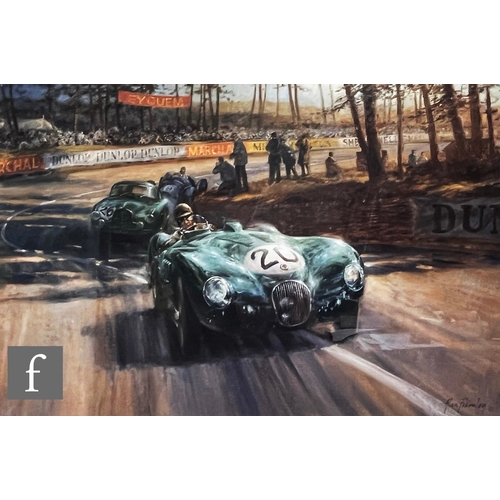 910 - ALAN FEARNLEY (BORN 1942) - 'Into the Sunlight', a limited edition photographic motor racing print, ... 