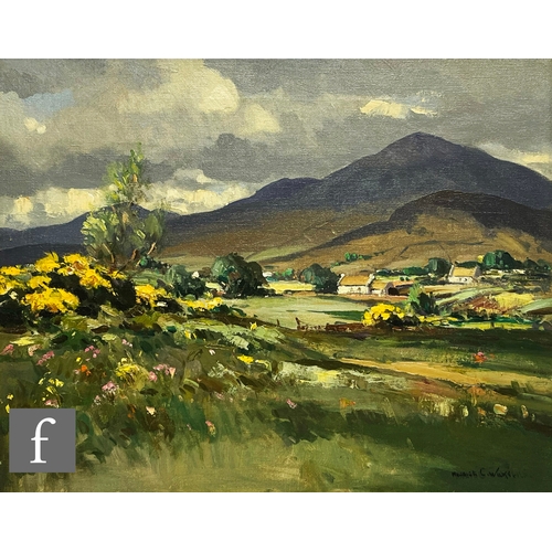 924 - MAURICE C WILKES (IRISH, 1910-1984) - 'Muckish Mountain, County Donegal', oil on canvas, signed, tit... 