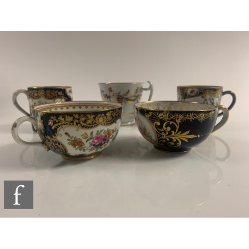 68 - A collection of 19th Century porcelain and bone china tea and table wares to include English and con... 