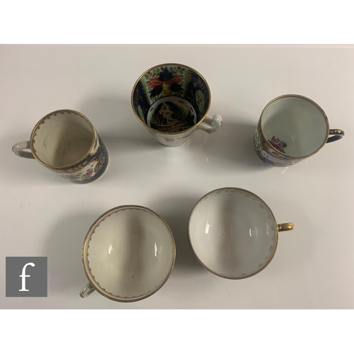 68 - A collection of 19th Century porcelain and bone china tea and table wares to include English and con... 