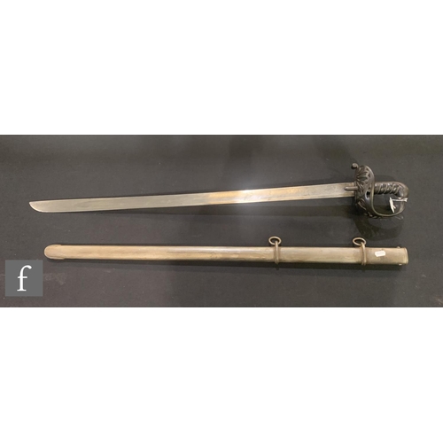 748 - A 1796 officer's cavalry sword, the 88cm blade inscribed with an 'R' below a coronet, engraved P Sol... 