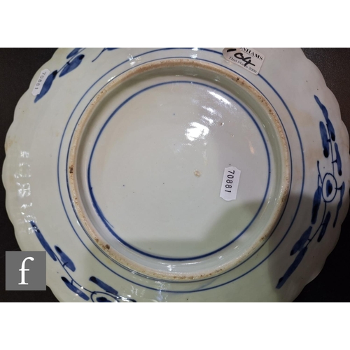 26 - A collection of Chinese and Japanese dishes, to include two 18th Century Chinese blue and white dish... 