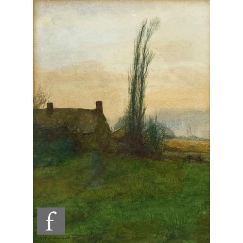 976 - WILLIAM JOHN WAINWRIGHT PRBSA (1855–1931) - Old Farm House, watercolour, signed, framed, 24cm x 16cm... 