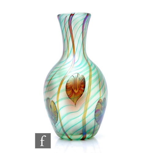 777 - A contemporary Richard P. Golding for Station Glass studio glass vase, of ovoid form with flared nec... 