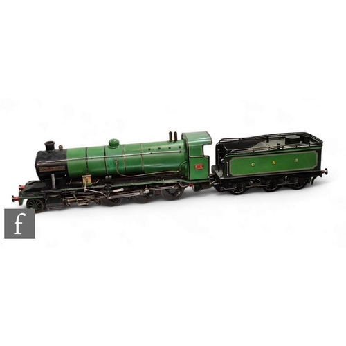 29 - A 5 inch gauge live steam 2-8-0 Nigel Gresley locomotive and tender G.N.R, No 678 finished in green ... 