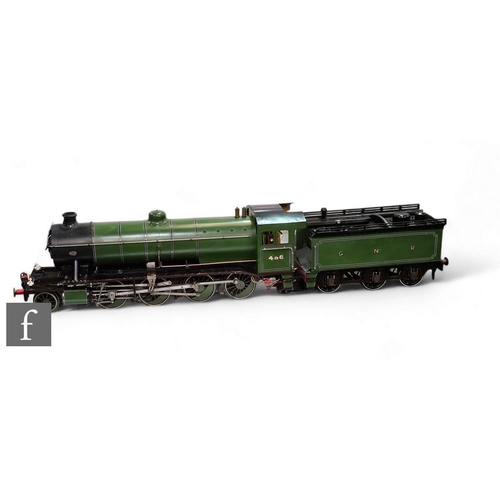 30 - A 5 inch gauge live steam 2-8-0 locomotive and tender 'The Great Northern' no 456, oval plate mounte... 