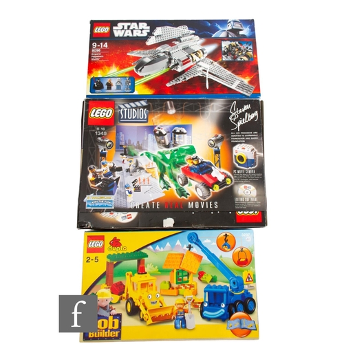 410 - Three Lego sets, 8096 Star Wars Emperor Palpatine's Shuttle, 3297 Duplo Bob the Builder, and 1032671... 