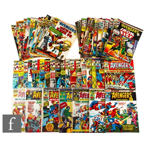 458 - A collection of Marvel The Avengers comics, issues 1-75 (issue 47 missing), 1973-1975, British pence... 