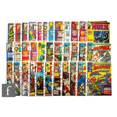 467 - A collection of Marvel UK Rampage comics, issues #5, #7, #8, #10, #13-21, #23, #24, #30, #31, #33, #... 