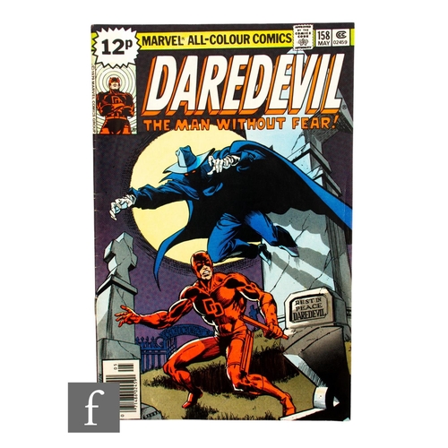 472 - A Marvel Daredevil #158, 1st May 1979, first issue to feature Frank Miller's Daredevil art, British ... 