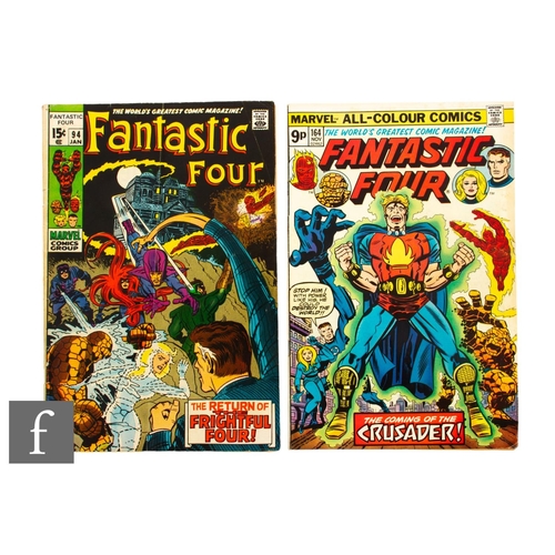 473 - Two Marvel Fantastic Four comics, #94 January 1970, first appearance of Agatha Harkness and first me... 