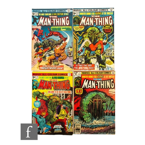 474 - A collection of Marvel The Man-Thing comics, issues #1, #19, first appearance of The Scavenger, #20 ... 