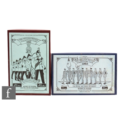 84 - Two Britains The William Britain Collectors Club sets, 1996 The Sherwood Foresters Regimental Band, ... 