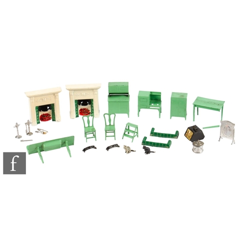 103 - Two Taylor and Barrett 131 Miniature Fireplaces, with kerb and tools, together with a selection of T... 