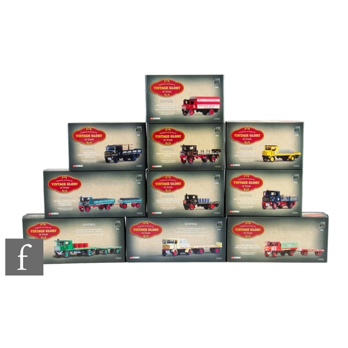 116 - A collection of Corgi Vintage Glory of Steam diecast models, all Sentinel vehicles, comprising 80009... 