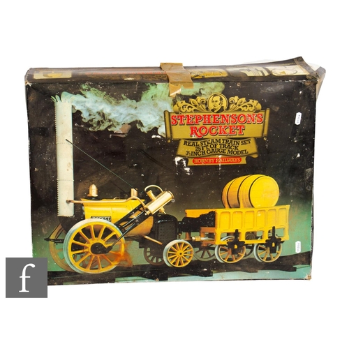 12 - A 3.5 inch gauge live steam Hornby G100 Stephensons Rocket, boxed.