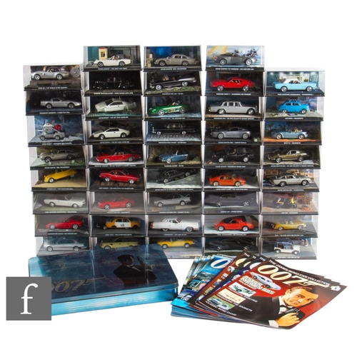 120 - A collection of GE Fabbri James Bond Car Collection magazines with related diecast models. (approxim... 