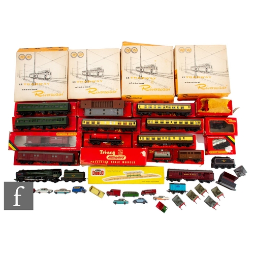 31 - A collection of OO gauge model railway by Hornby and Triang, to include a boxed R50 4-6-2 BR black '... 