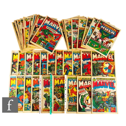 459 - A collection of Marvel The Mighty World of Marvel comics, issues 1-54 (issues 3, 41, 47, 52 and 53 m... 