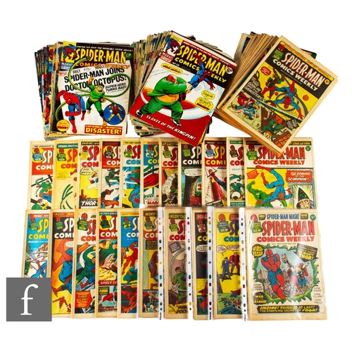 460 - A collection of Marvel Spider-man Comics Weekly, issues 1-105 (issues 96 and 100 missing), 1973-1975... 