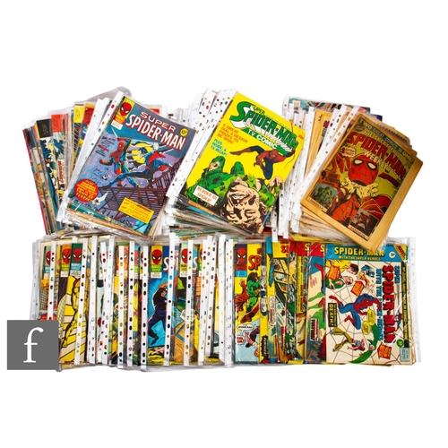 470 - A collection of assorted 1970s Marvel UK Spider-man comics to include Spider-man Comic, Super Spider... 