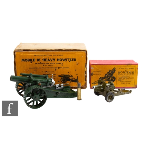 52 - Two Britains models, 1725 4.5 inch Howitzer in red box with yellow label (no ammunition), and 9740 1... 