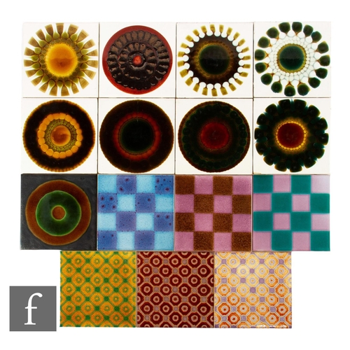 781 - A collection of assorted 20th Century 6 inch dust pressed tiles, to include eight Pilkington's, deco... 