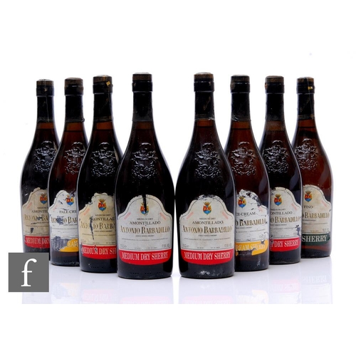 546 - Eight bottles of Antonio Barbadillo sherry, 1970s/80s bottling, to include five bottles of medium dr... 