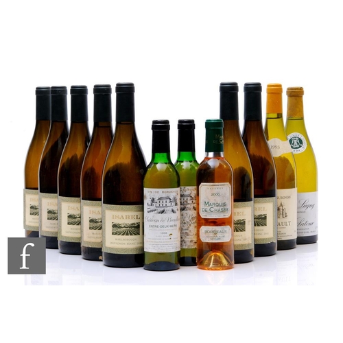 646 - Twelve bottles of French and New Zealand white wines, to include seven bottles of 2001 Isabel Estate... 