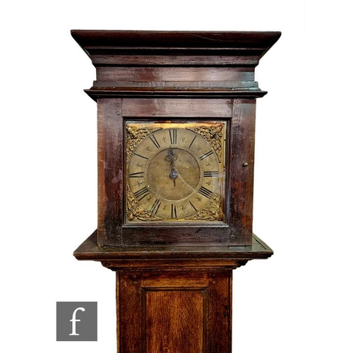 745 - A late 18th Century oak long case clock by Tipton Ludlow, thirty hour striking movement, enclosed by... 