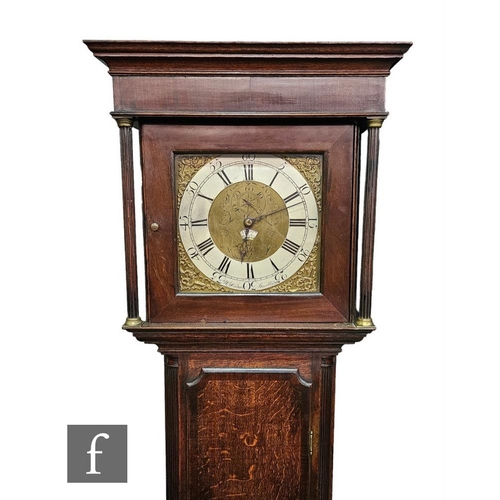 769 - An early 19th Century oak and mahogany crossbanded longcase clock, by W Yeadon Stourbridge, thirty h... 