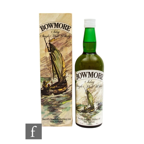 614 - A bottle of Bowmore, Sheriff's Bowmore distillery, 8 years aged single malt whisky, 1970s bottling, ... 