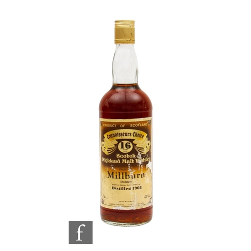 619 - A bottle of Milburn distillery Connoisseurs Choice single malt whisky, 16 years aged, distilled 1966... 